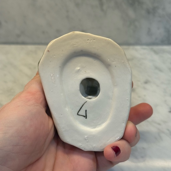 Porcelain Easter Bunnies on a Seesaw Figurine - Picture 5 of 5